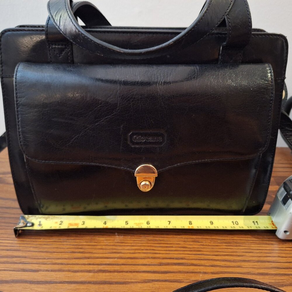 Vintage black leather handball Giovane